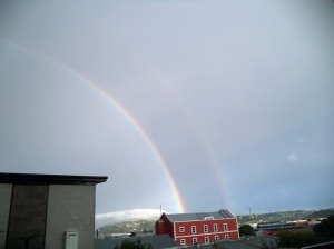 Double Rainbow, Dec 24, 2013 in Dunedin, New Zealand